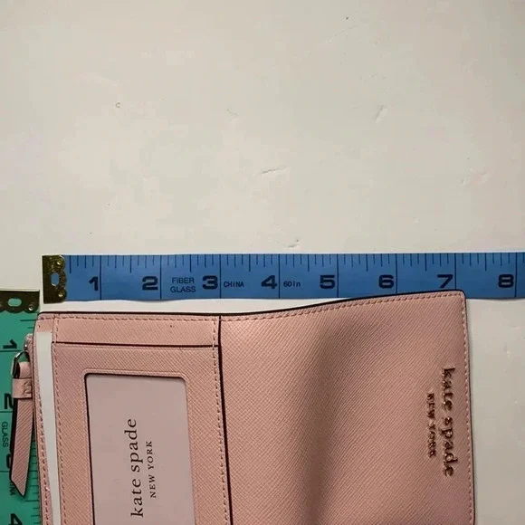 Kate Spade Wallet Saffiano Leather Crepe Pink New - Picture 12 of 12